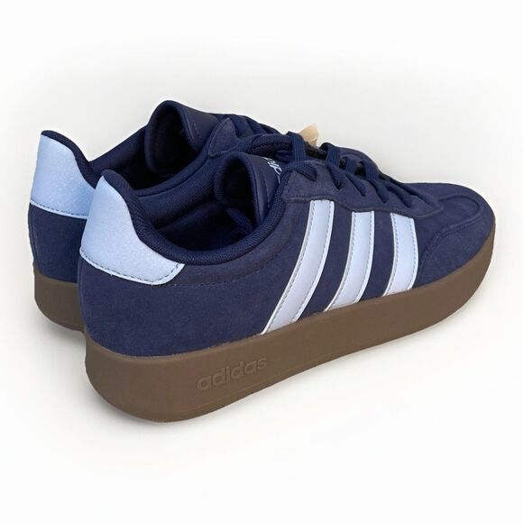 Adidas Barreda Decode Men\'s Sz 10 Tennis Sneakers Navy Suede Light Blue JR5533 main image 5
